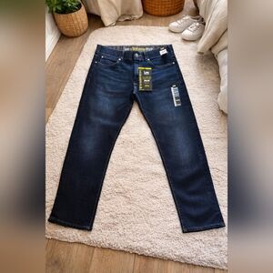 Lee Men's Dark Blue Slim Jeans Tapered Legs 38x30